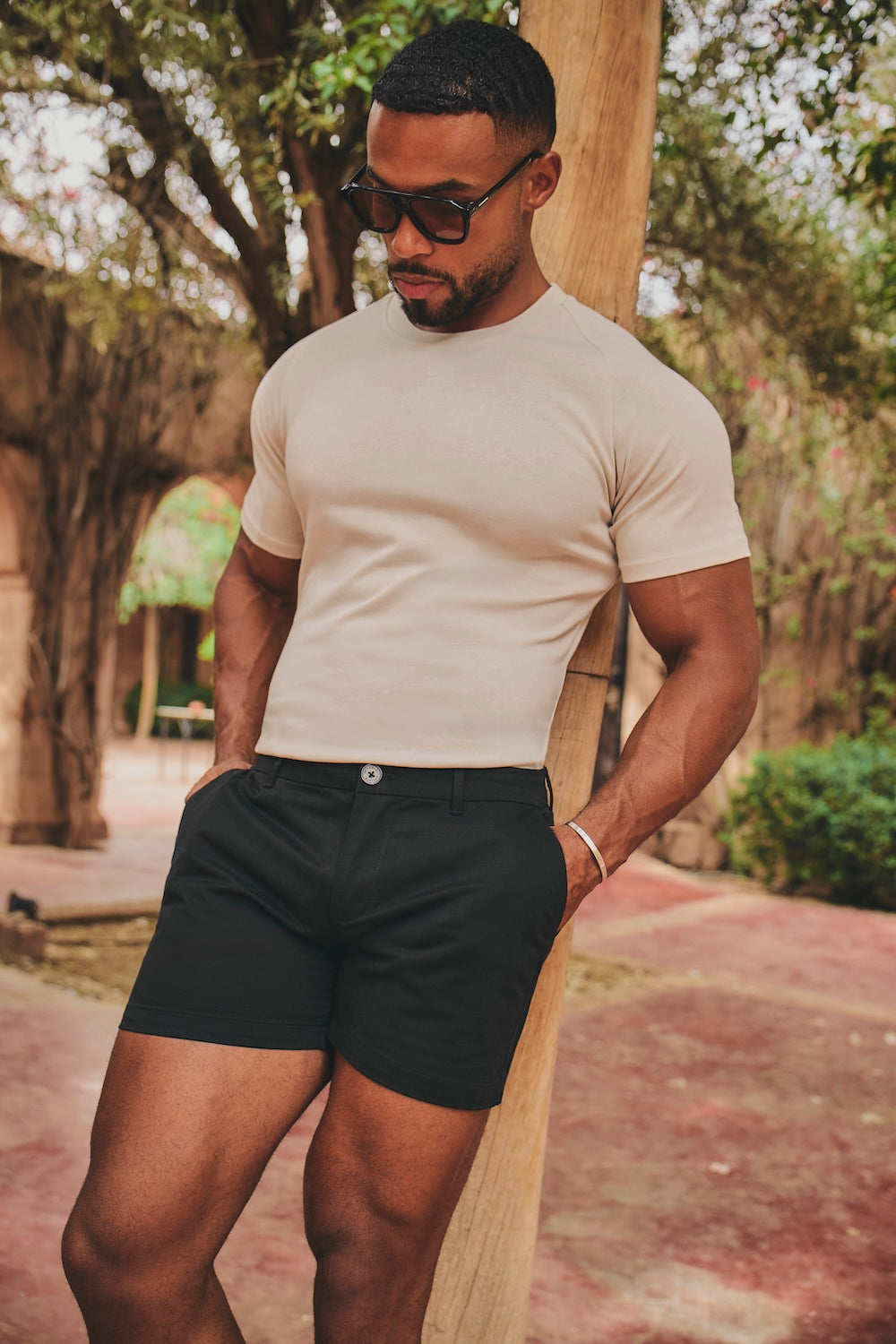 athletic dress shorts men FUMOOD Mens Knee Length Cotton Athletic Shorts Drawstring Workout Running Shorts Big and Tall Summer Beach Yoga Short Black at Amazon Men's Clothing store