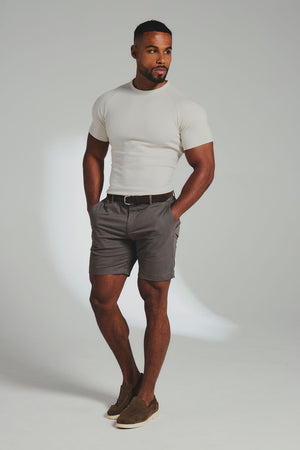Textured Jersey T-Shirt in Alabaster
