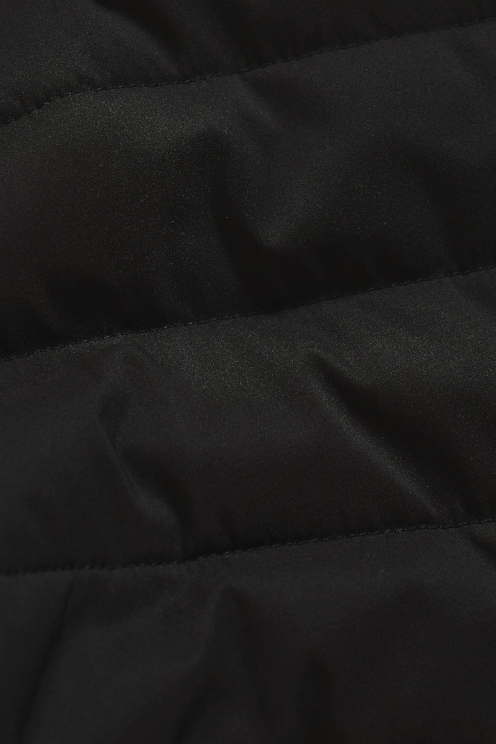 Hybrid Quilt and Jersey Zip Through Jacket in Black
