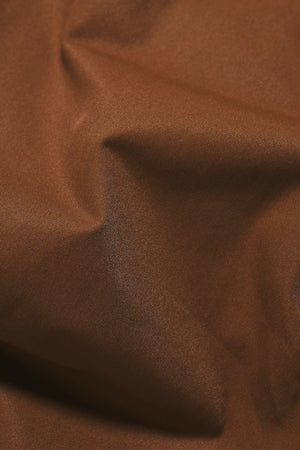 Shower Resistant Button Through Bomber Jacket in Chestnut