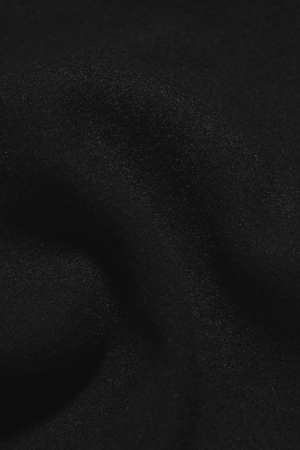 Single Breasted Overcoat in Black