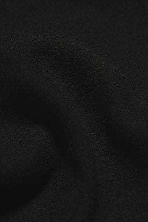 Single Breasted Overcoat in Black
