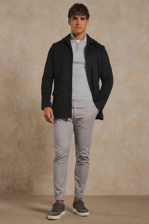 Car Coat in Black