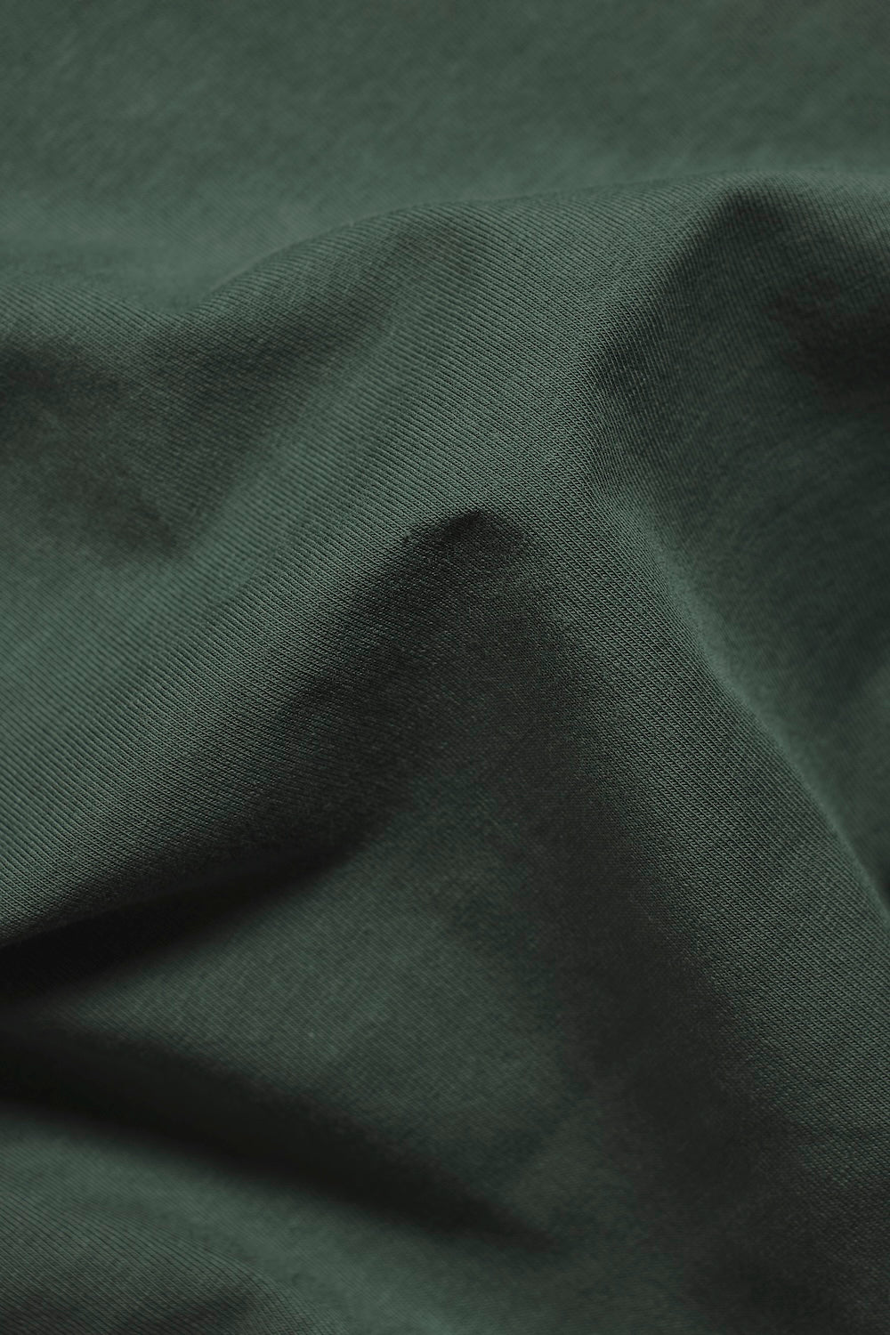 Essential Jersey Buttonless Polo Shirt in Kale