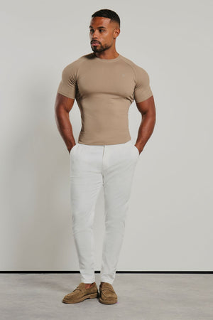 Athletic Fit T-Shirt in Mushroom