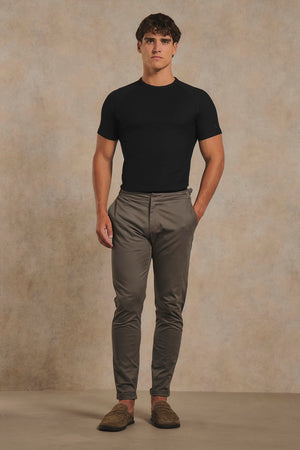 Textured Jersey T-Shirt in Black