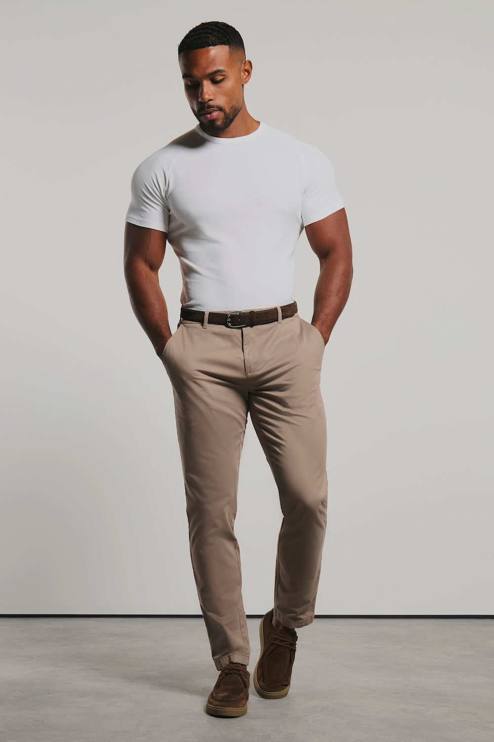 Textured Jersey T-Shirt in White