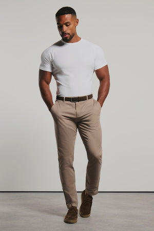 Textured Jersey T-Shirt in White