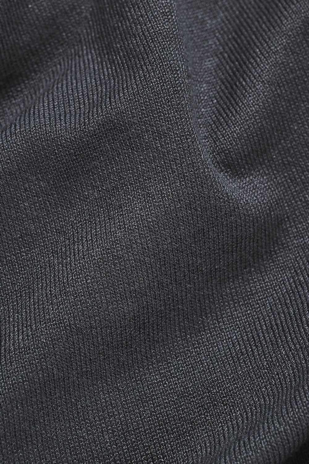Open Collar Knitted Polo Shirt in Slate Blue