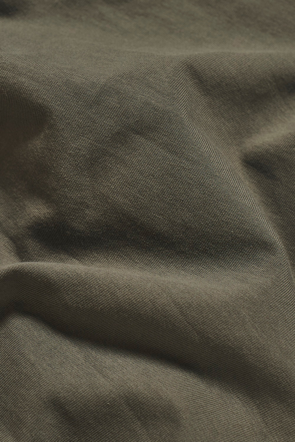 Athletic Fit Hooded Long Sleeve Top in Khaki