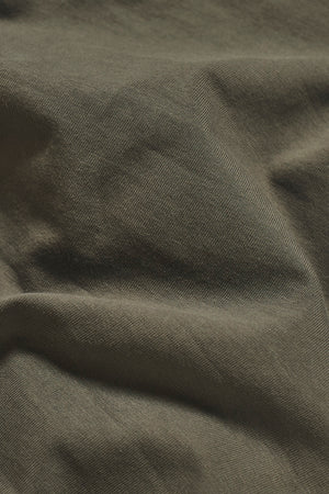 Athletic Fit Hooded Long Sleeve Top in Khaki