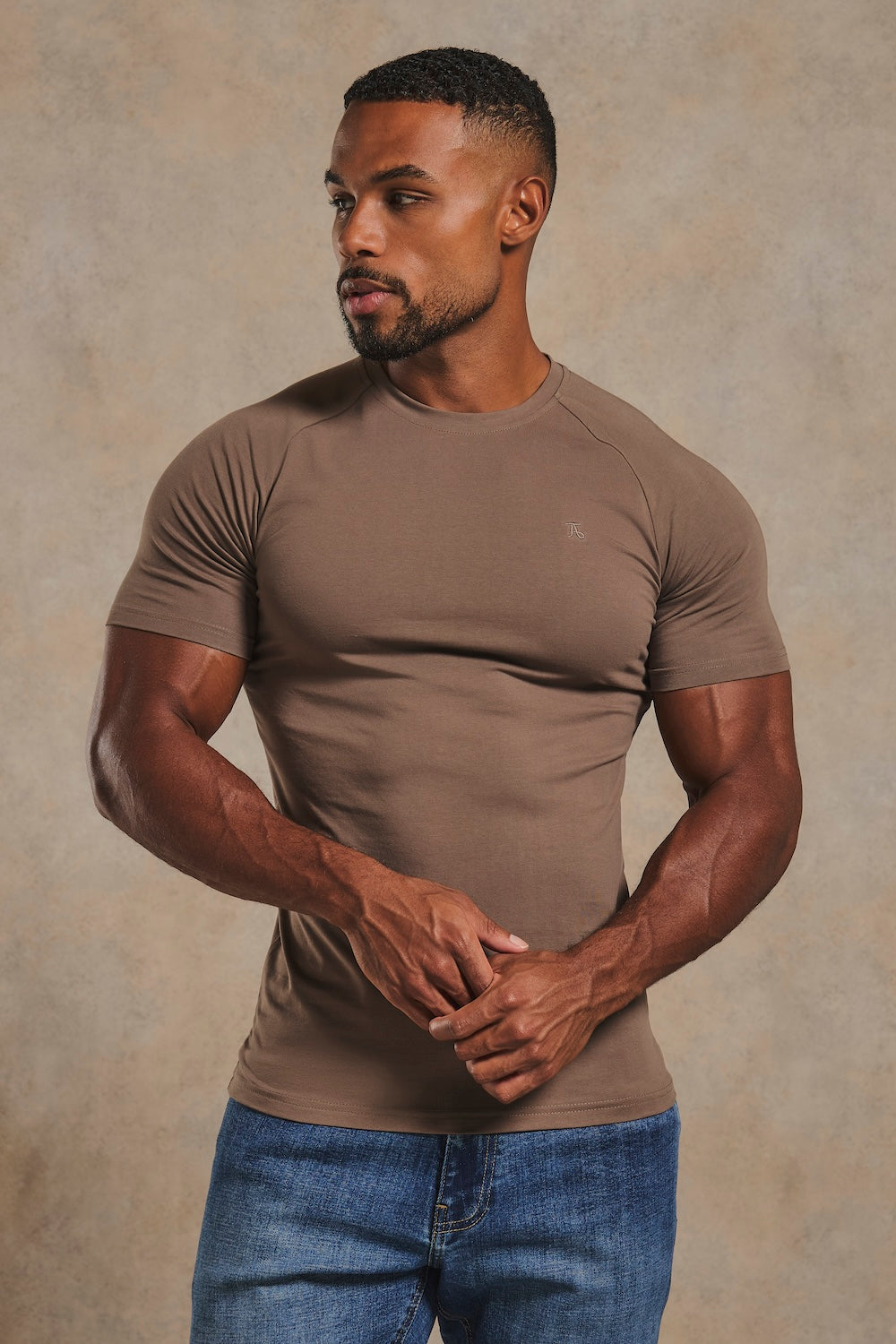 Athletic Fit T-Shirt in Latte