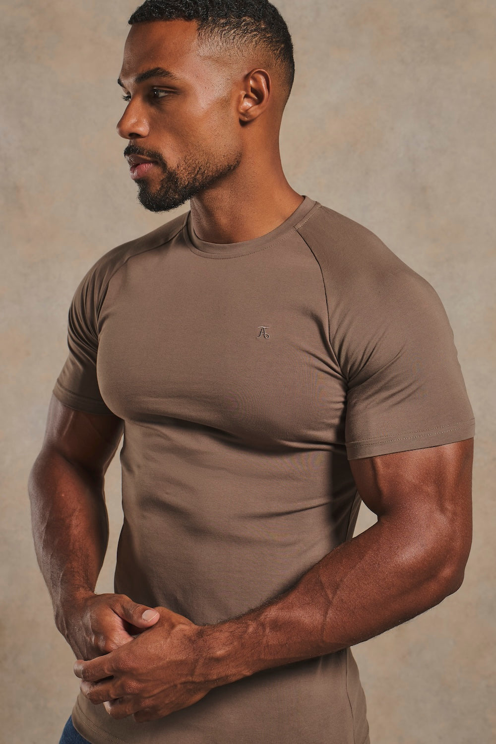 Athletic Fit T-Shirt in Latte