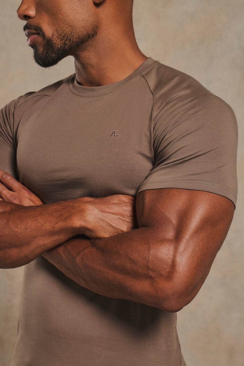 Athletic Fit T-Shirt in Latte