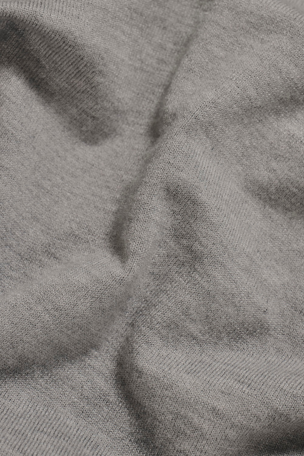 Knitted Polo Shirt in Grey