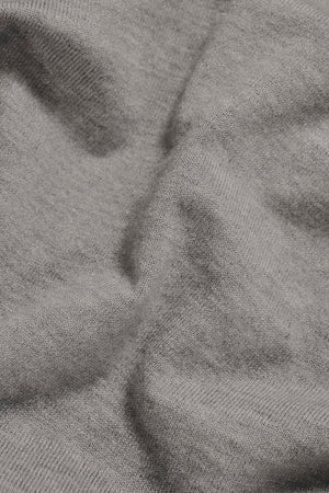Knitted Polo Shirt in Grey