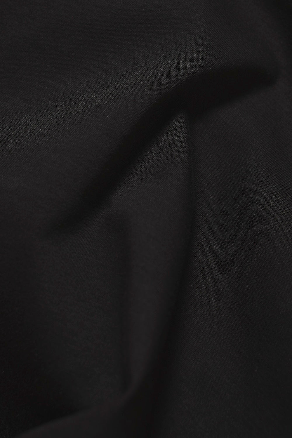 Mercerised Cotton Tipped Zip Neck Polo Shirt in Black with Mocha Tipping