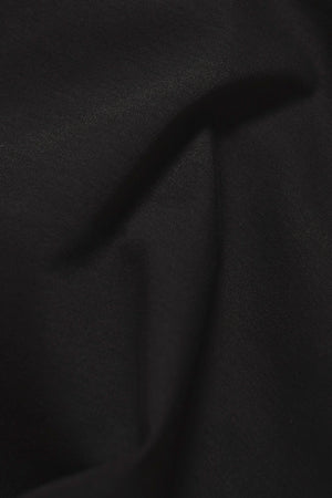 Mercerised Cotton Tipped Zip Neck Polo Shirt in Black with Mocha Tipping