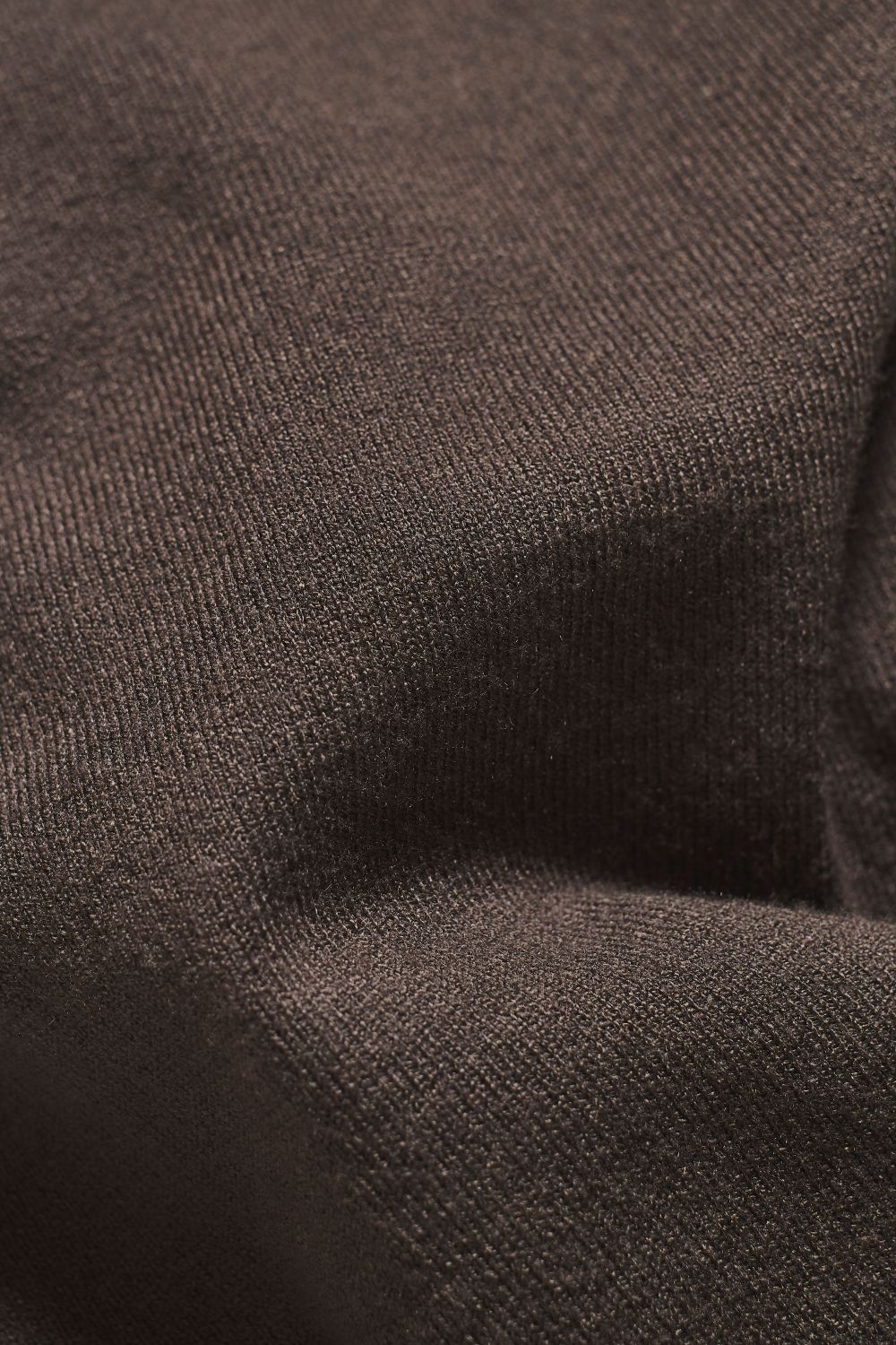 Knitted Polo Shirt in Mocha