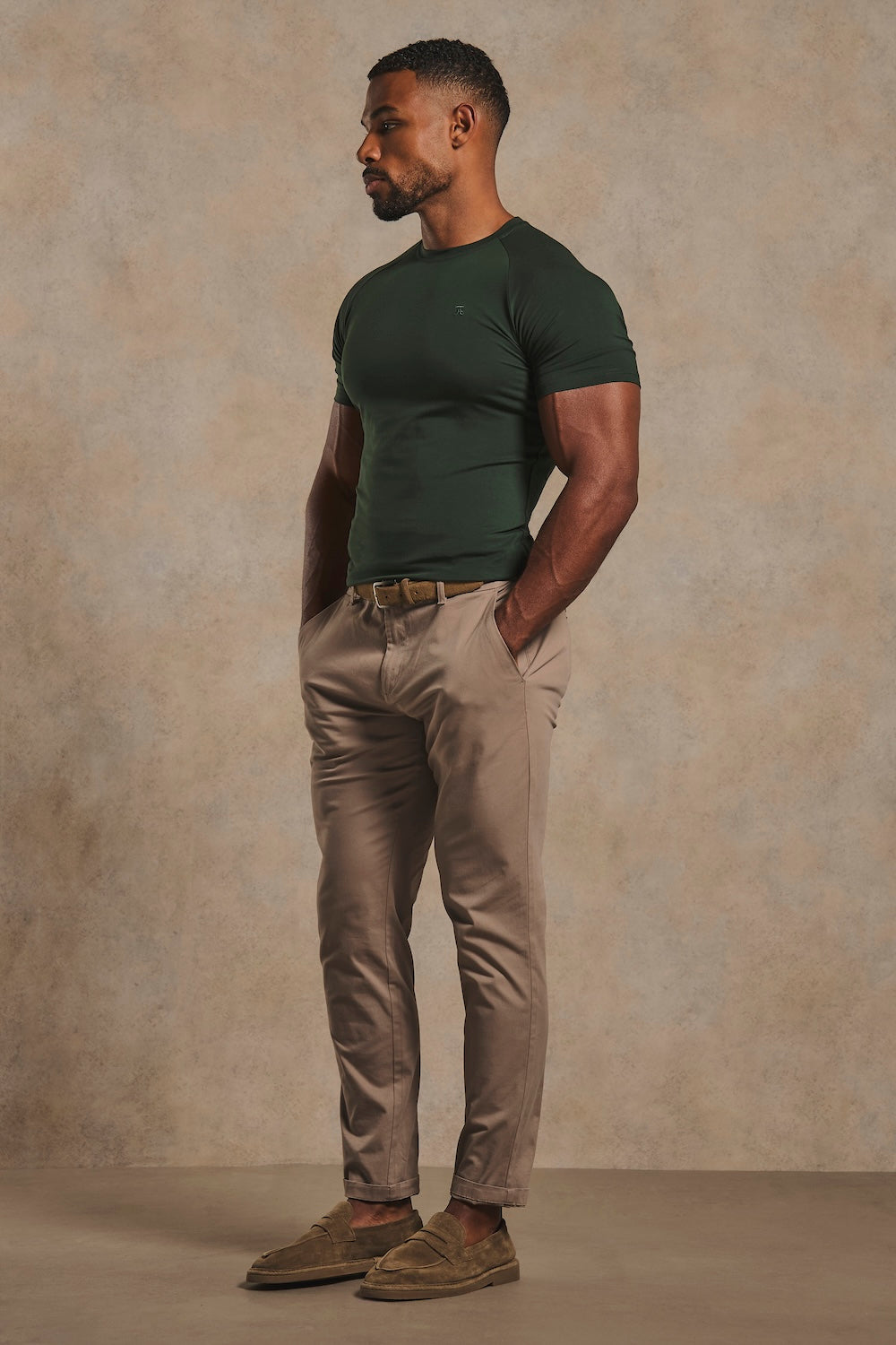 Muscle Fit T-Shirt in Dark Forest