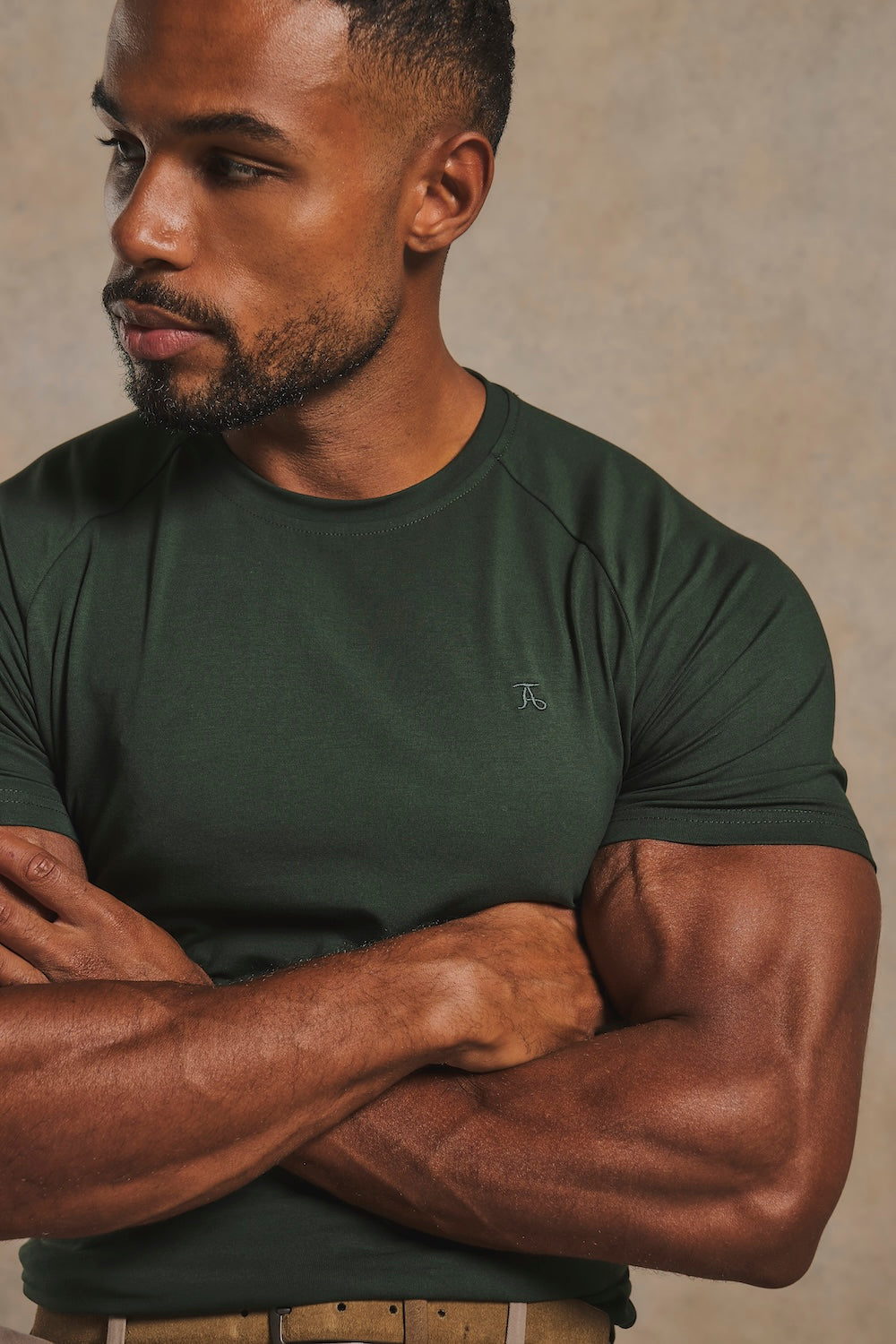 Muscle Fit T-Shirt in Dark Forest