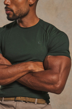Muscle Fit T-Shirt in Dark Forest