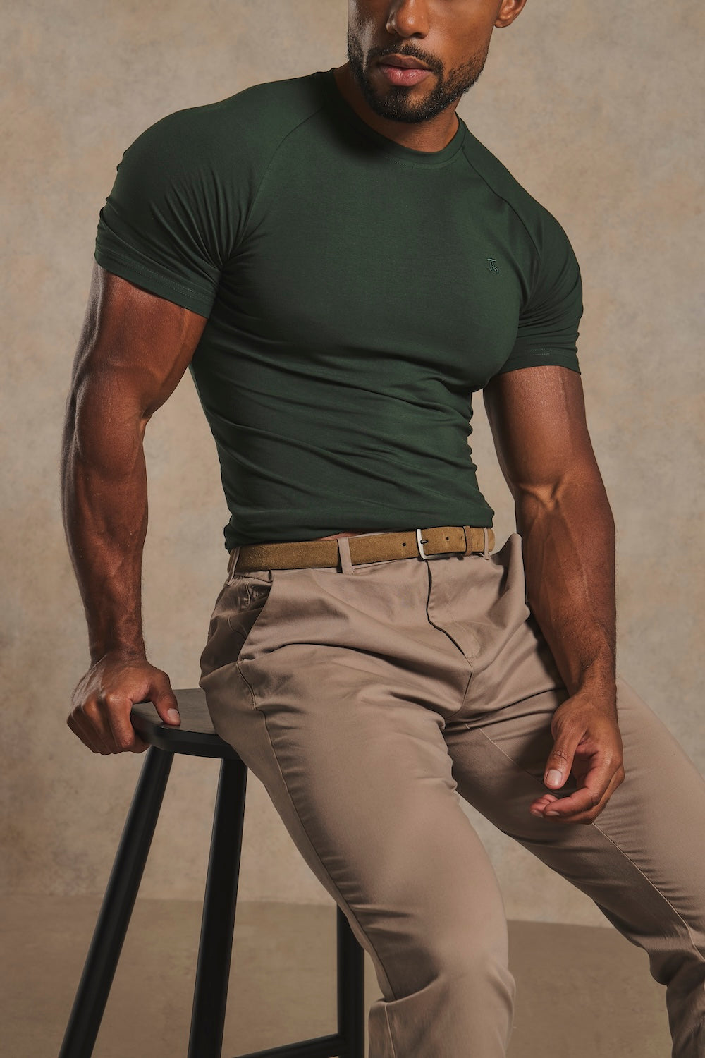 Muscle Fit T-Shirt in Dark Forest