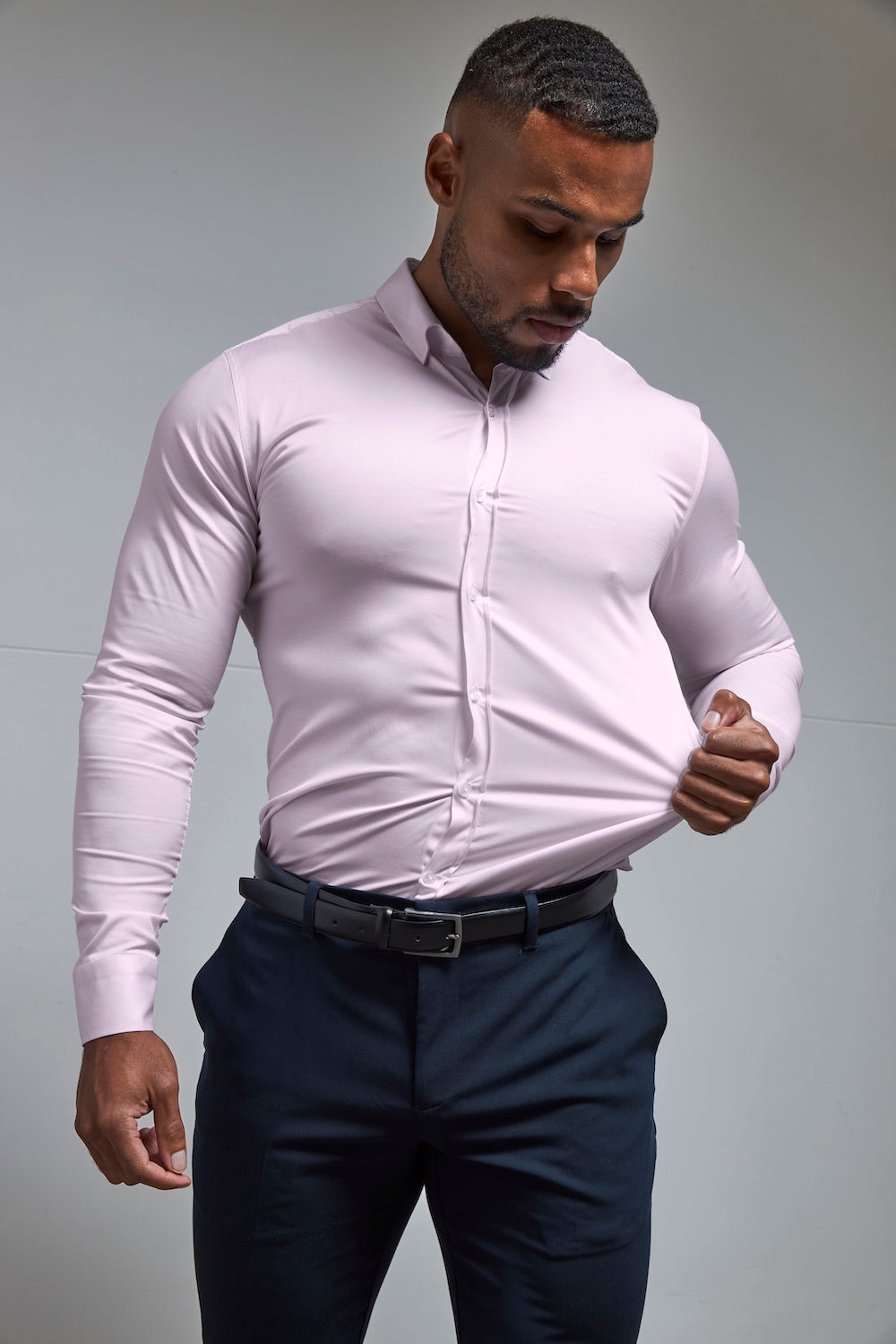 Athletic Fit Dress Shirt in Pink - TAILORED ATHLETE - USA