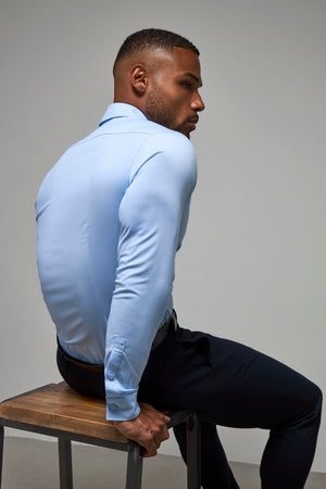 Athletic Fit Dress Shirt in Light Blue - TAILORED ATHLETE - USA