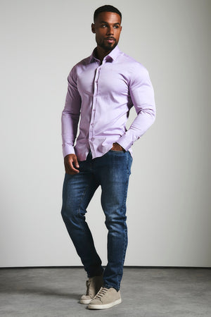 Athletic Fit Signature Shirt in Lilac
