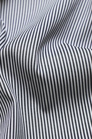 Performance Business Shirt in Navy/White Bengal Stripe