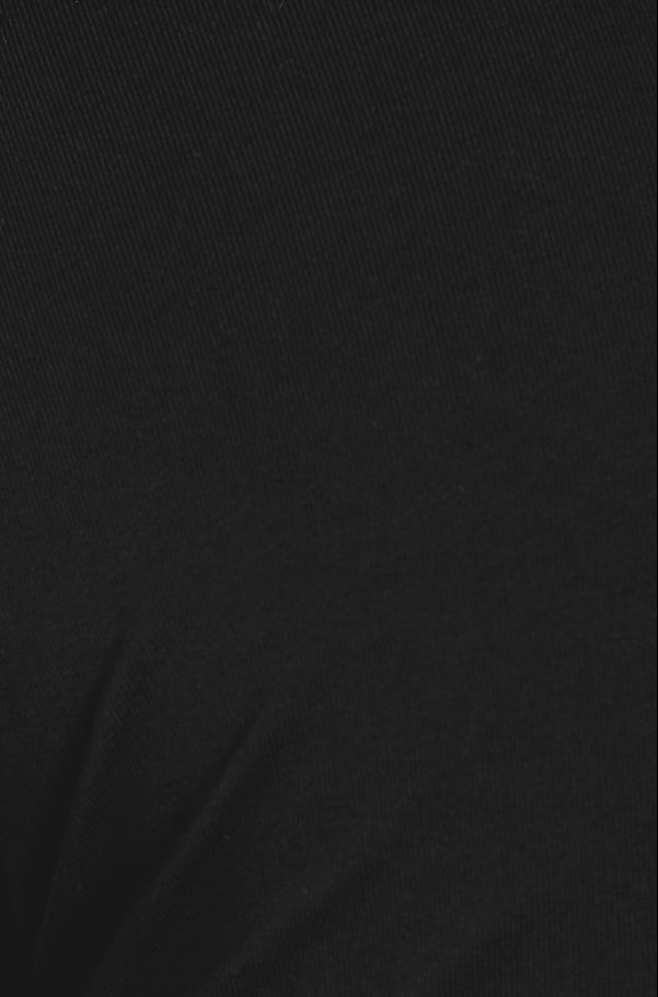 Essential Jersey Buttonless Polo Shirt in Black - TAILORED ATHLETE - USA