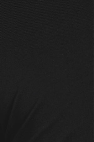 Essential Jersey Buttonless Polo Shirt in Black - TAILORED ATHLETE - USA