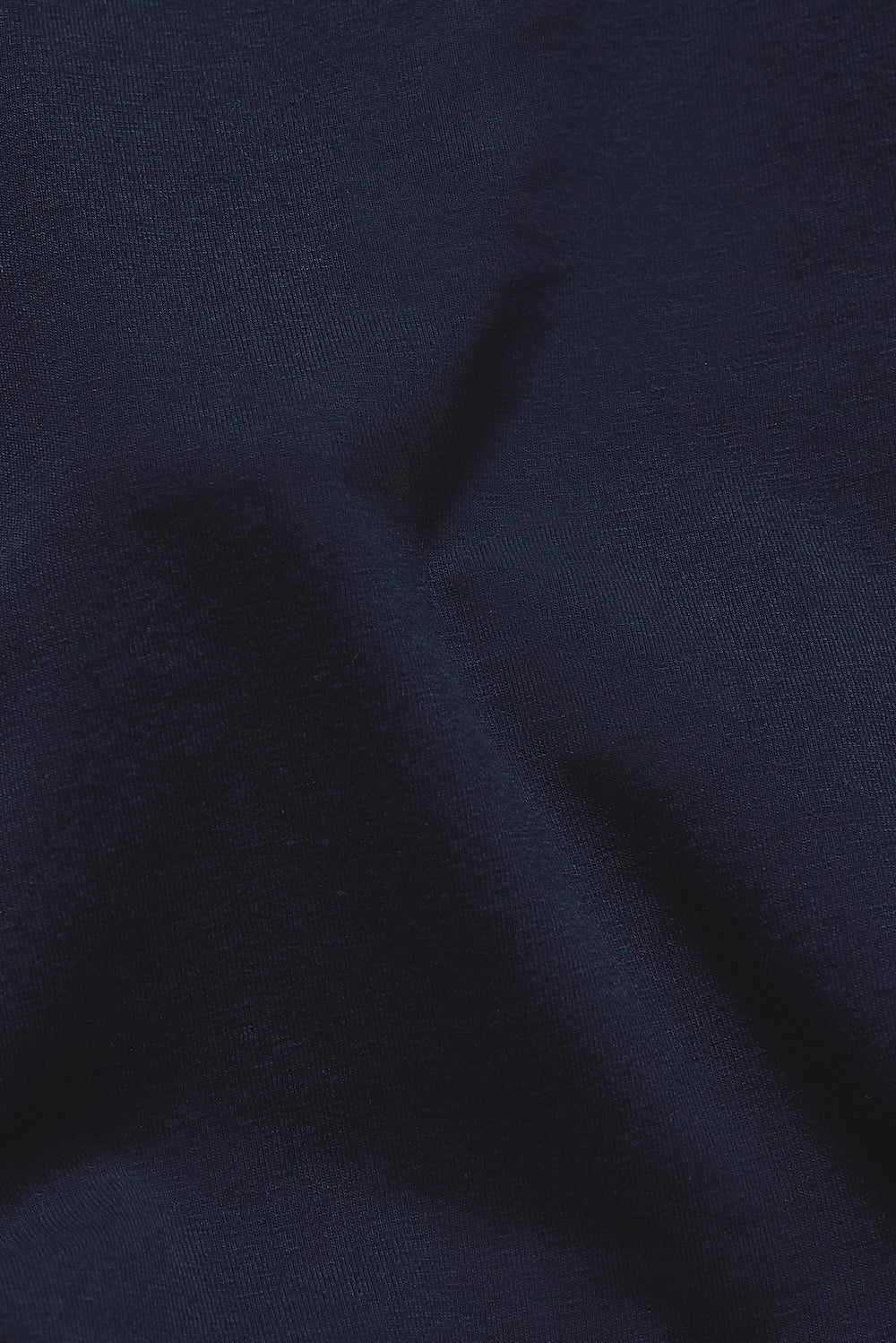 Essential Jersey Buttonless Polo Shirt  in Navy