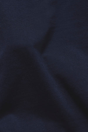 Essential Jersey Buttonless Polo Shirt  in Navy