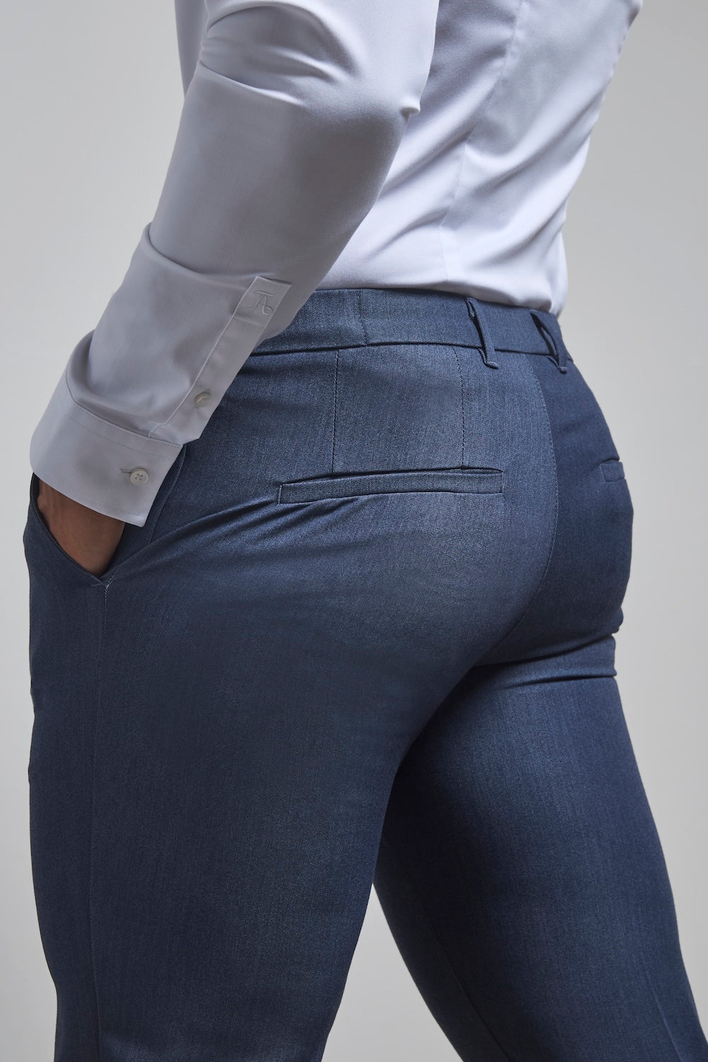 Athletic Fit Essential Pants in Chambray - TAILORED ATHLETE - USA