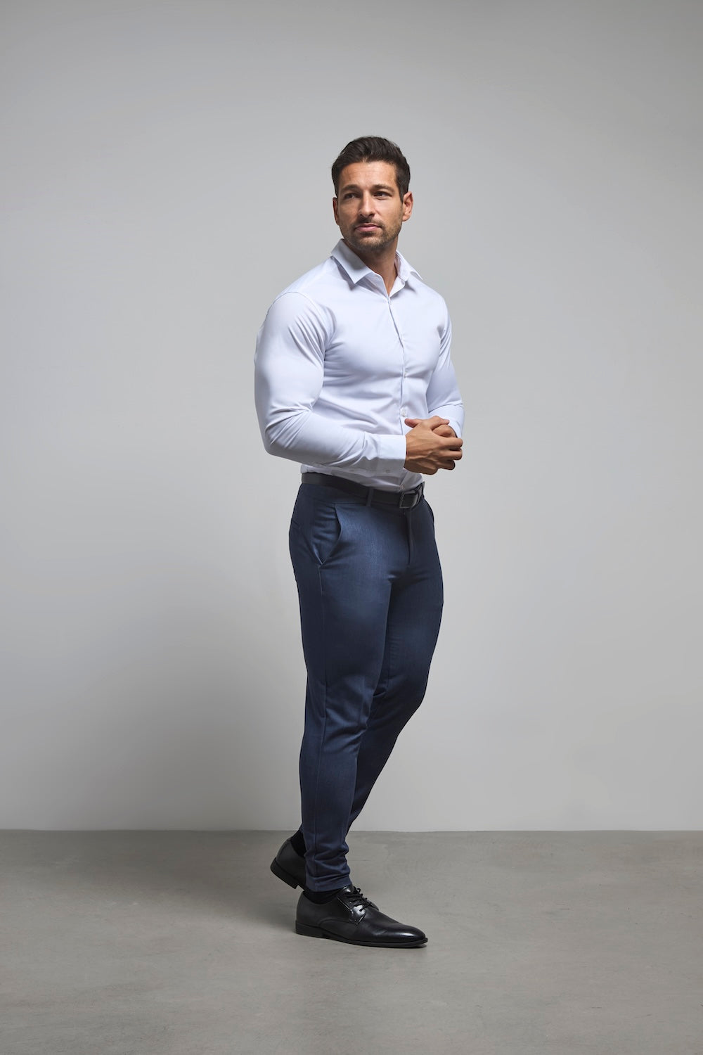 Athletic Fit Essential Pants in Chambray - TAILORED ATHLETE - USA