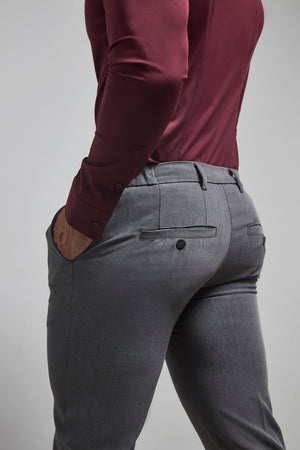 Athletic Fit Essential Pants in Charcoal - TAILORED ATHLETE - USA