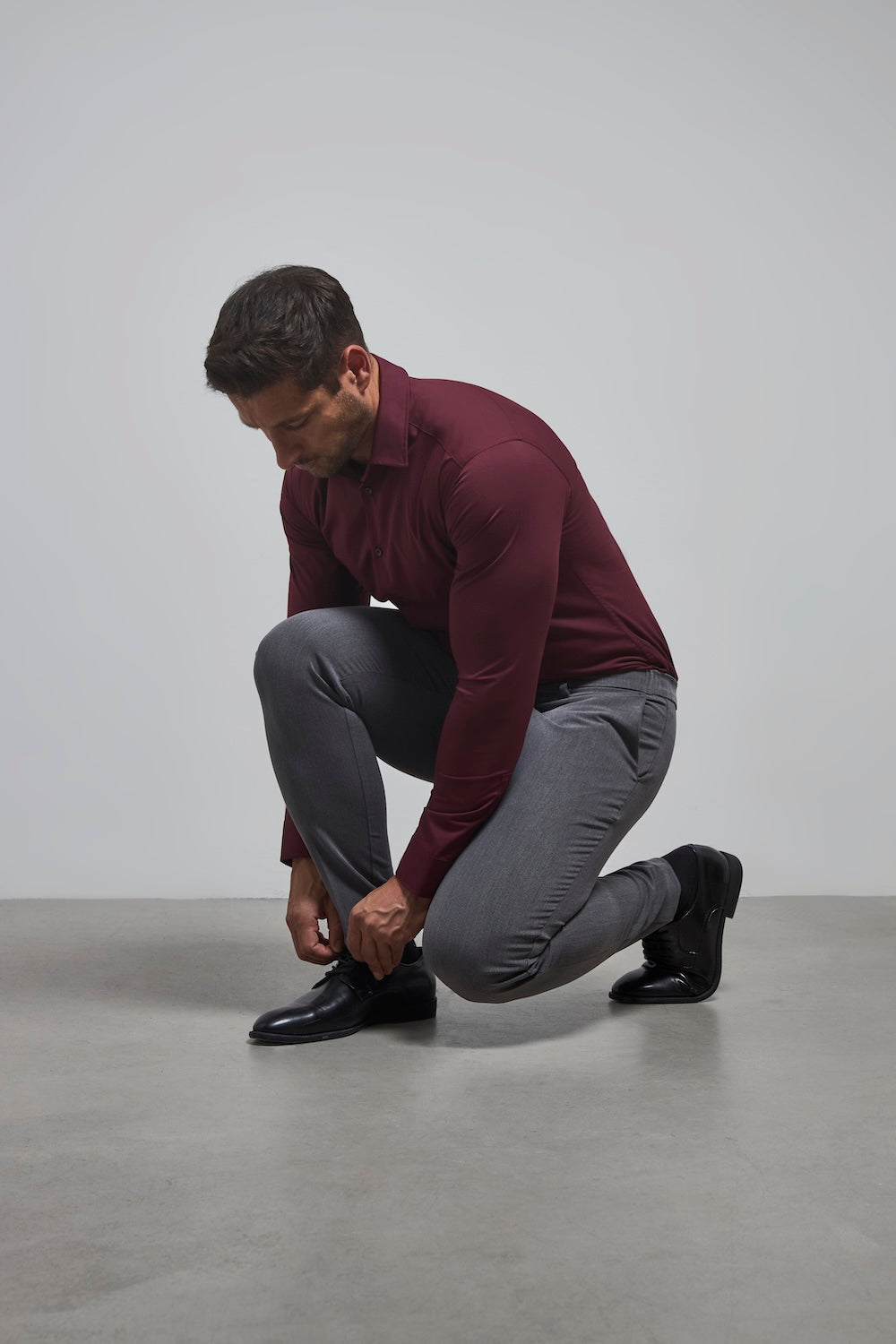 Athletic Fit Essential Pants in Charcoal - TAILORED ATHLETE - USA