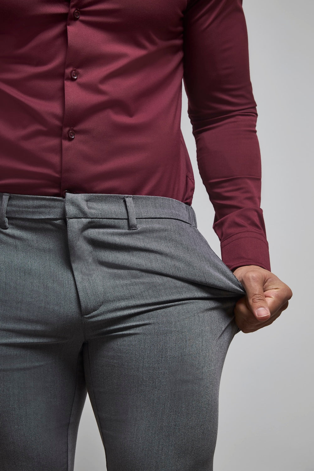 Athletic Fit Essential Pants in Charcoal - TAILORED ATHLETE - USA