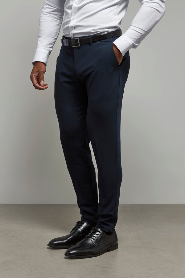 athletic fit dress pants Essential in Navy 30W 28L ssWoodTone:White Color:Grey or bunching at the Taideux Women's Camille Fuller