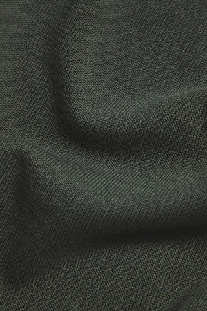 Pure Cotton Knitted Crew Neck Sweater in Khaki - TAILORED ATHLETE - USA