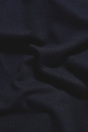 Fine Gauge Knitted T-Shirt in Inky Blue - TAILORED ATHLETE - USA