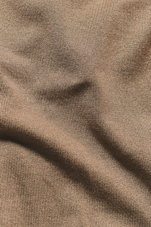 Fine Gauge Knitted T-Shirt in Stone - TAILORED ATHLETE - USA