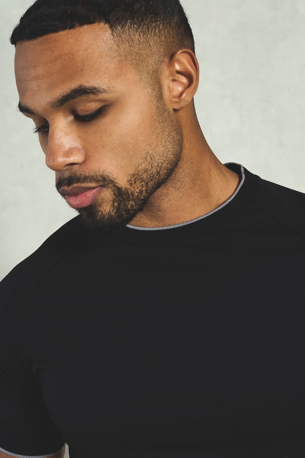 Fine Tipped T-Shirt in Black and Graphite - TAILORED ATHLETE - USA