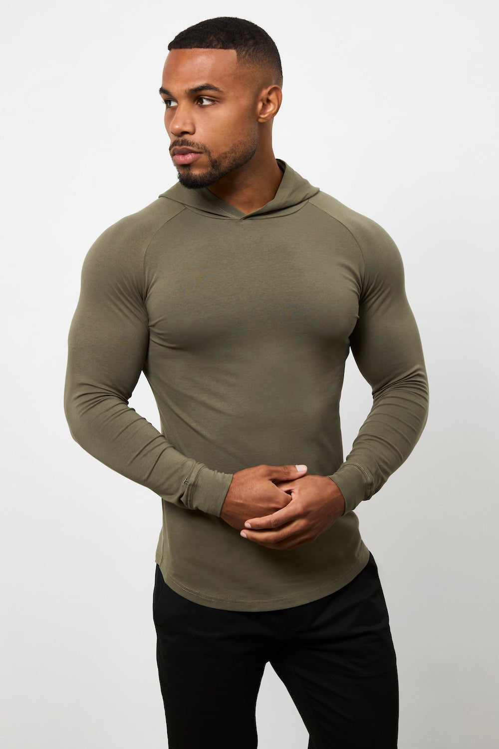 Hooded Top in Khaki - TAILORED ATHLETE - USA
