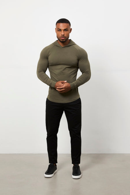 Hooded Top in Khaki - TAILORED ATHLETE - USA