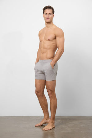 Hybrid Swim Short in Dark Putty - TAILORED ATHLETE - USA