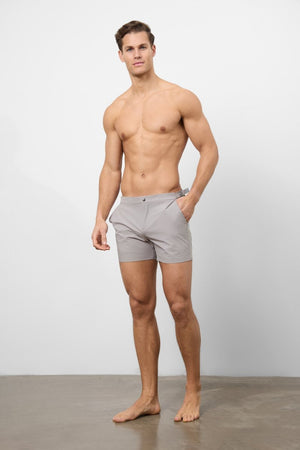 Hybrid Swim Short in Dark Putty - TAILORED ATHLETE - USA