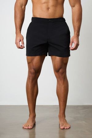 Hybrid Swim Short in Black - TAILORED ATHLETE - USA